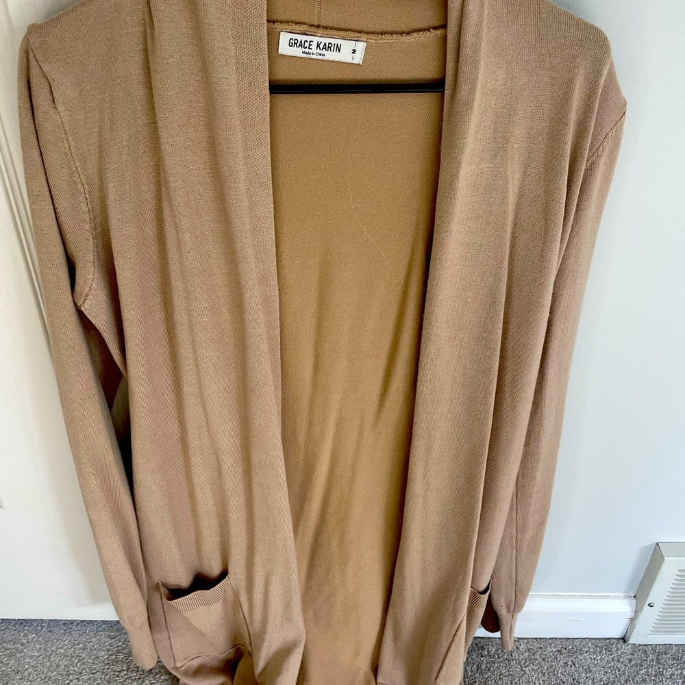 Camel cardigan